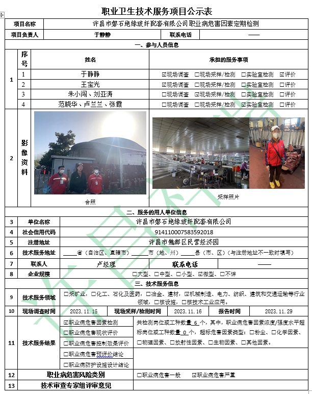 许昌市磐石绝缘玻纤配套有限公司职业病危害因素定期检测.png